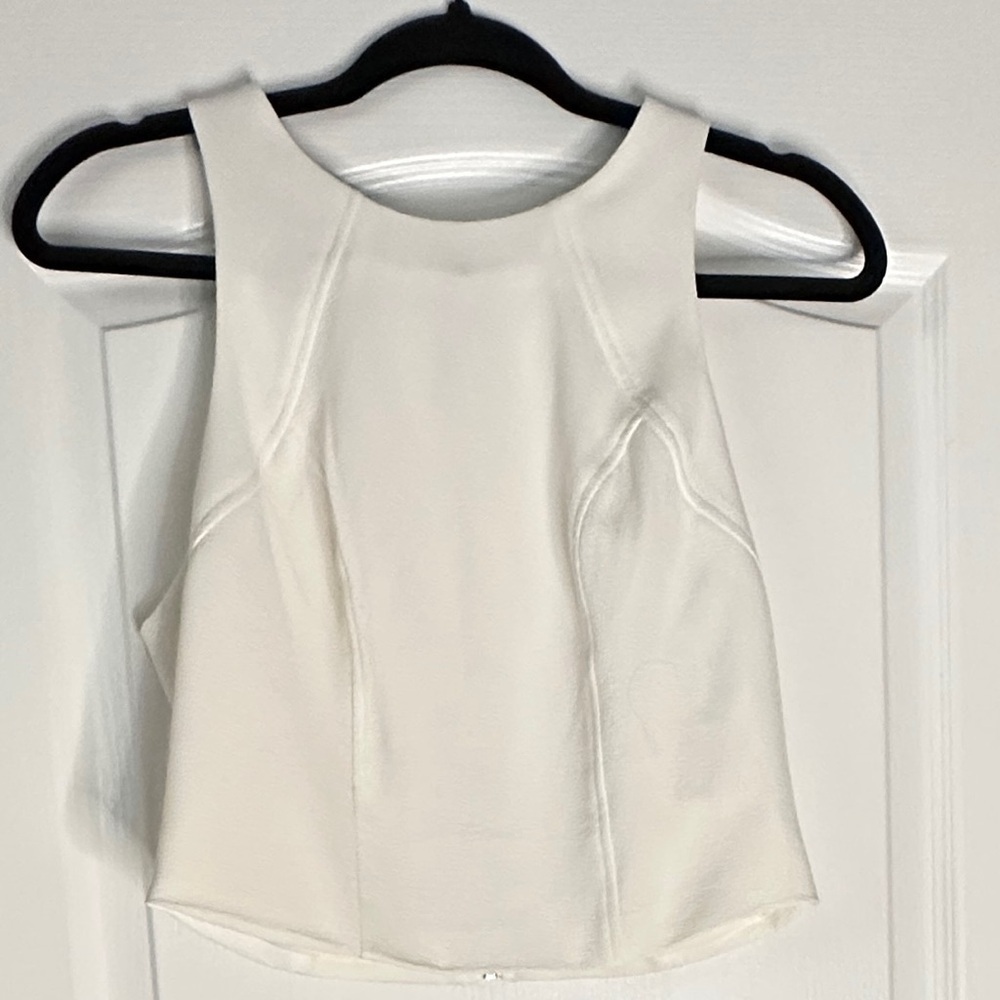 Sam Edelman Ivory Sleeveless Blouse, Medium‎